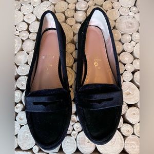 Black Velvet Sandle Slippers